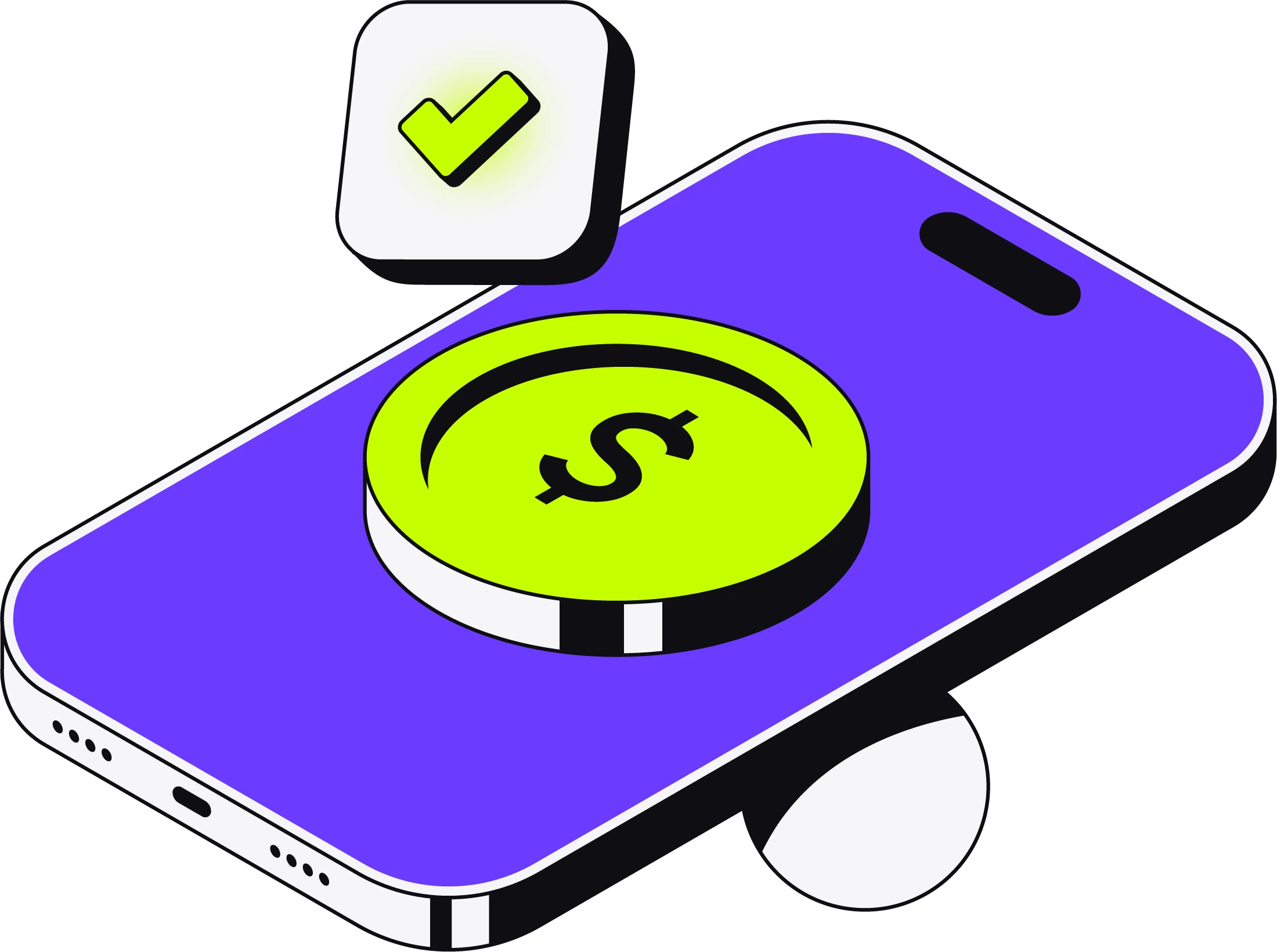 Confirmed transaction shown on a mobile checkout surface